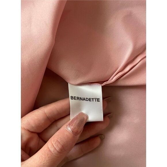 Bernadette Josselin Taffeta Bow Minidress light pink - Picture 6 of 8